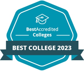 2023 Best Accredited Colleges Ranking Badge