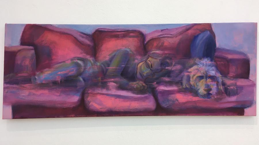 Olivia Bonlander. Melancholy. Oil on Panel.