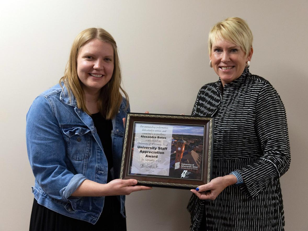 Bates recognized with September University Staff Employee Appreciation award Featured Image