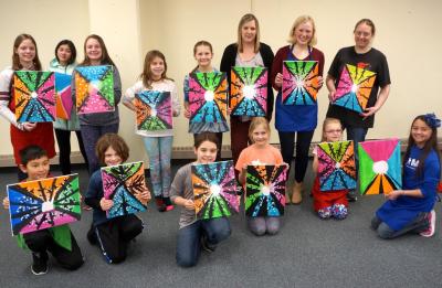 Children's Art Club at the University Library.