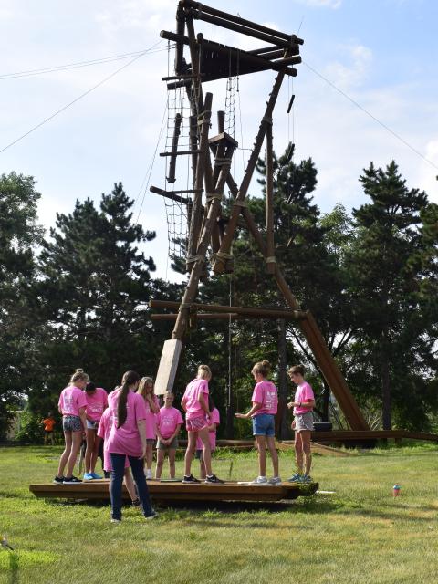 Group at Challenge Course